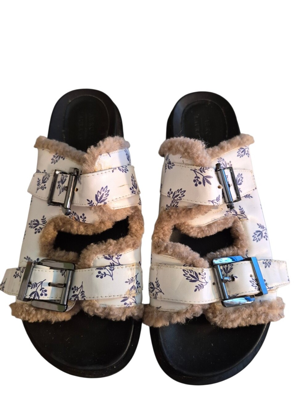 Aerosoles Aware X Laura Ashley Olivia side sandals- 8.          L54